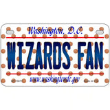 Wizards Fan Washington DC Novelty Metal License Plate 7" x 4" (MP)