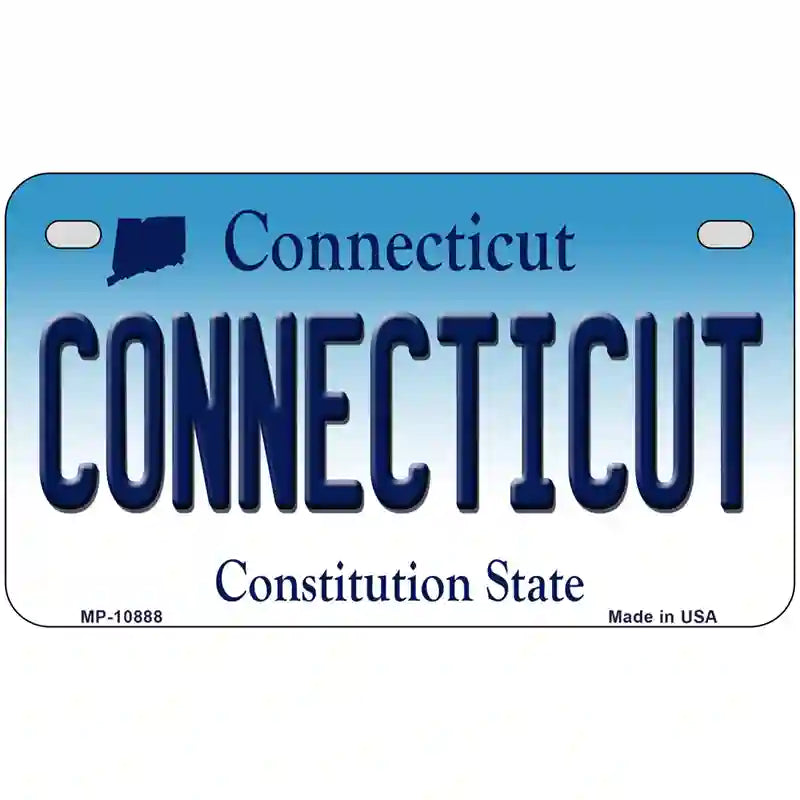 Connecticut Metal Novelty License Plate 7" x 4" (MP)