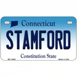 Stamford Connecticut Metal Novelty License Plate