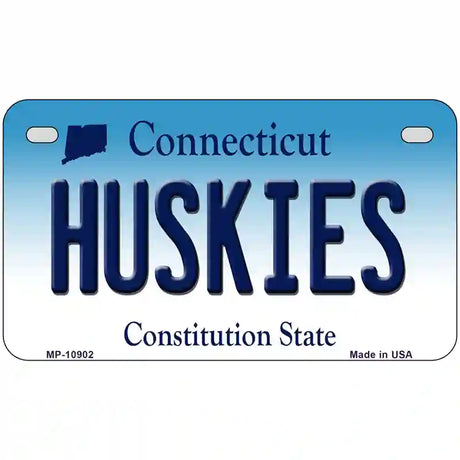 Huskies Connecticut Metal Novelty License Plate 7" x 4" (MP)