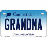 Grandma Connecticut Metal Novelty License Plate 7" x 4" (MP)