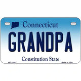 Grandpa Connecticut Metal Novelty License Plate 7" x 4" (MP)