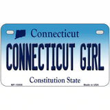 Connecticut Girl Connecticut Metal Novelty License Plate 7" x 4" (MP)