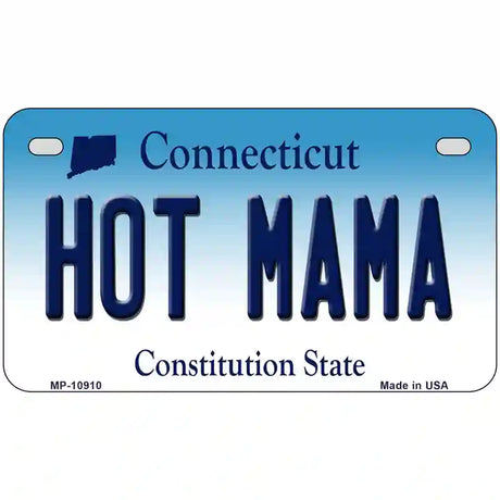 Hot Mama Connecticut Metal Novelty License Plate 7" x 4" (MP)