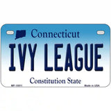 Ivy League Connecticut Metal Novelty License Plate 7" x 4" (MP)