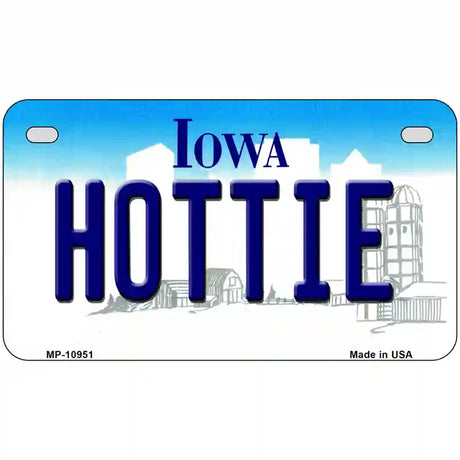 Hottie Iowa Metal Novelty License Plate 7" x 4" (MP)