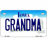 Grandma Iowa Metal Novelty License Plate 7" x 4" (MP)