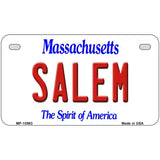 Salem Massachusetts Metal Novelty License Plate