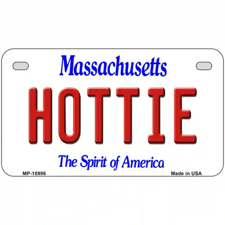 Hottie Massachusetts Metal Novelty License Plate 7" x 4" (MP)