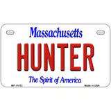 Hunter Massachusetts Metal Novelty License Plate 7" x 4" (MP)