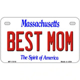 Best Mom Massachusetts Metal Novelty License Plate 7" x 4" (MP)