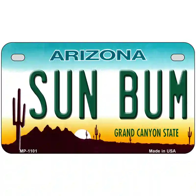 Sun Bum Arizona Novelty Metal License Plate 7" x 4" (MP)