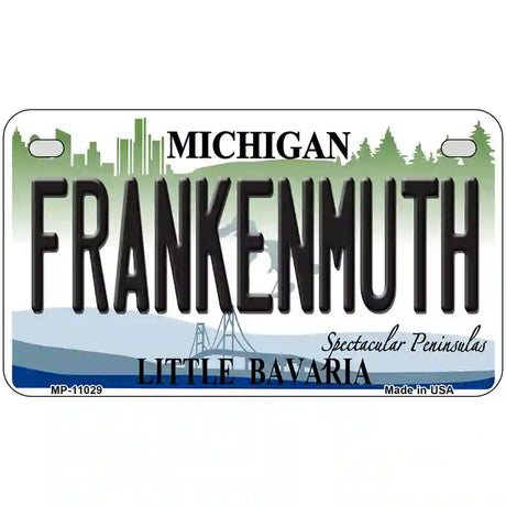 Frankenmuth Michigan Metal Novelty License Plate 7" x 4" (MP)