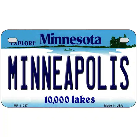 Minneapolis Minnesota State Novelty License Plate 7" x 4" (MP)