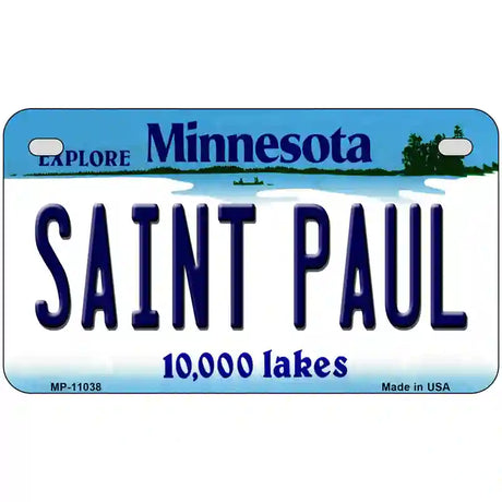 Saint Paul Minnesota State Novelty License Plate 7" x 4" (MP)