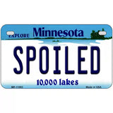 Spoiled Minnesota State Novelty License Plate 7" x 4" (MP)