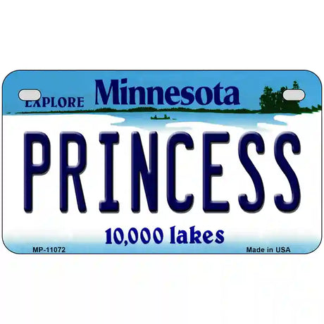 Princess Minnesota State Novelty License Plate 7" x 4" (MP)