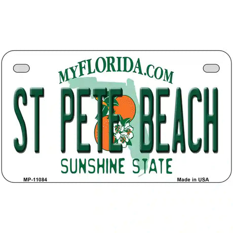 St Pete Beach Florida Metal Novelty License Plate 7" x 4" (MP)