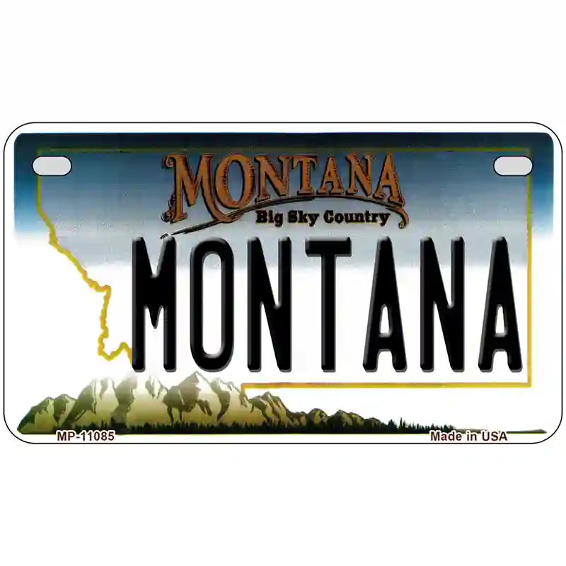 Montana State Novelty License Plate 7" x 4" (MP)