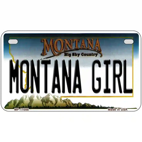 Montana Girl State Novelty License Plate 7" x 4" (MP)