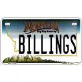 Billings Montana State Novelty License Plate 7" x 4" (MP)