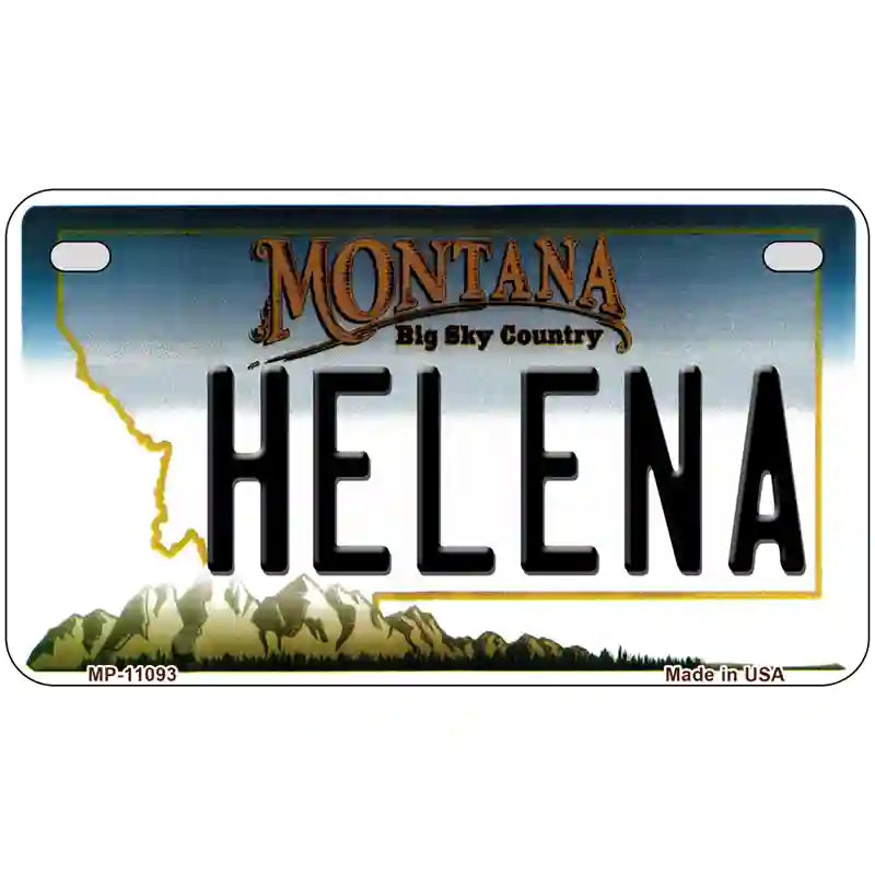 Helena Montana State Novelty License Plate 7" x 4" (MP)