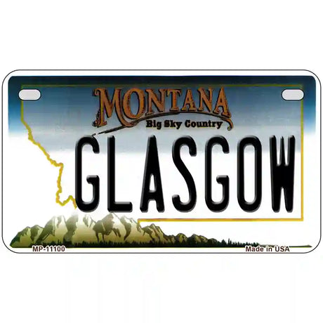 Glasgow Montana State Novelty License Plate 7" x 4" (MP)