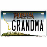 Grandma Montana State Novelty License Plate 7" x 4" (MP)