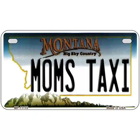 Moms Taxi Montana State Novelty License Plate 7" x 4" (MP)