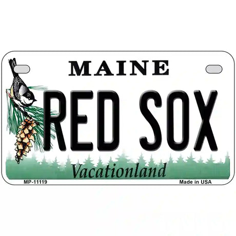 Red Sox Maine Novelty License Plate 7" x 4" (MP)