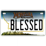 Blessed Montana State Novelty License Plate 7" x 4" (MP)