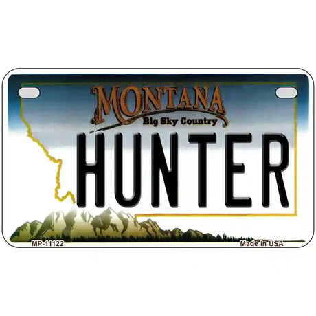 Hunter Montana State Novelty License Plate 7" x 4" (MP)