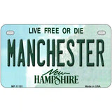 Manchester New Hampshire State License Plate 7" x 4" (MP)