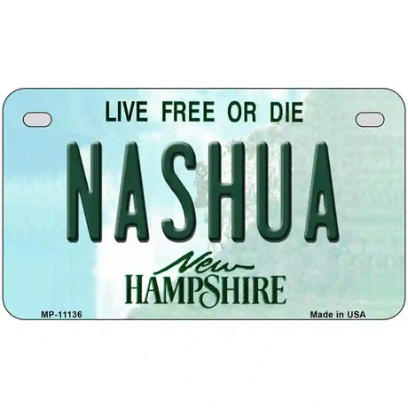 Nashua New Hampshire State License Plate 7" x 4" (MP)