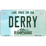 Derry New Hampshire State License Plate