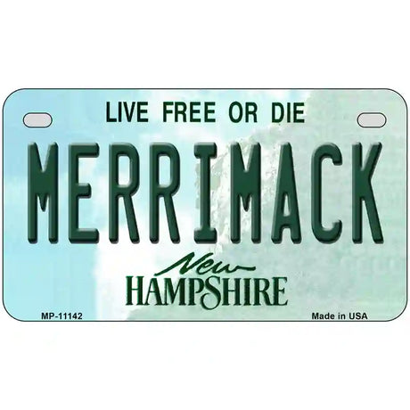 Merrimack New Hampshire State License Plate 7" x 4" (MP)