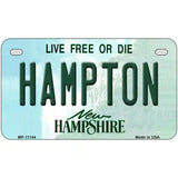 Hampton New Hampshire State License Plate 7" x 4" (MP)