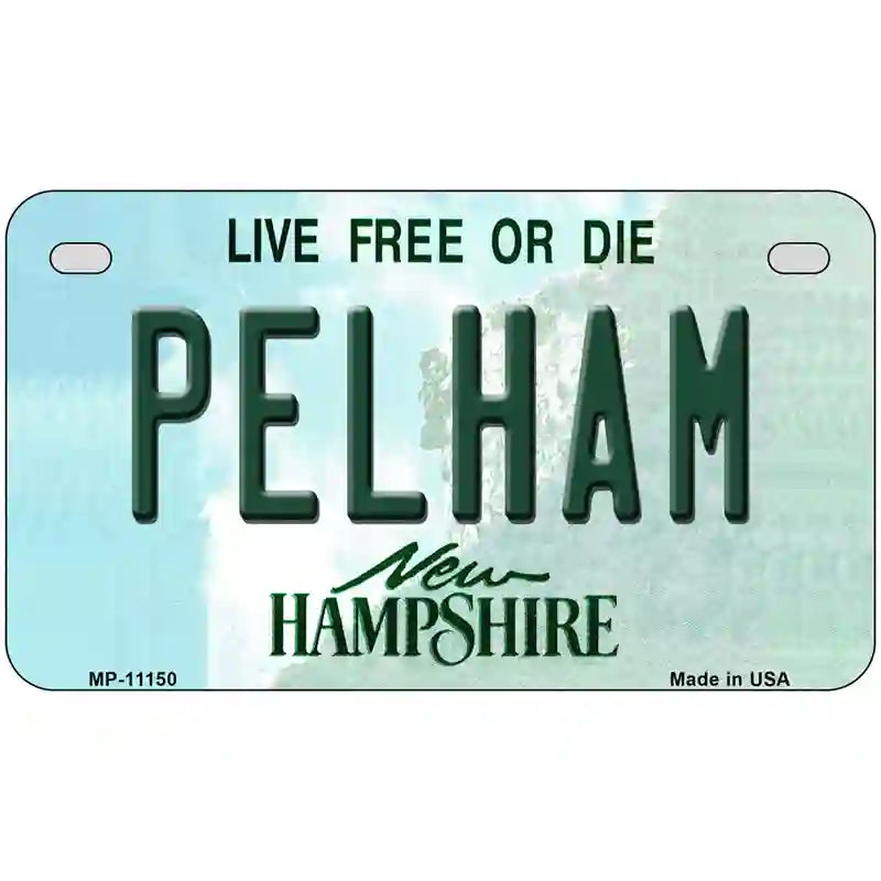 Pelham New Hampshire State License Plate 7" x 4" (MP)