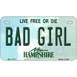 Bad Girl New Hampshire State License Plate 7" x 4" (MP)