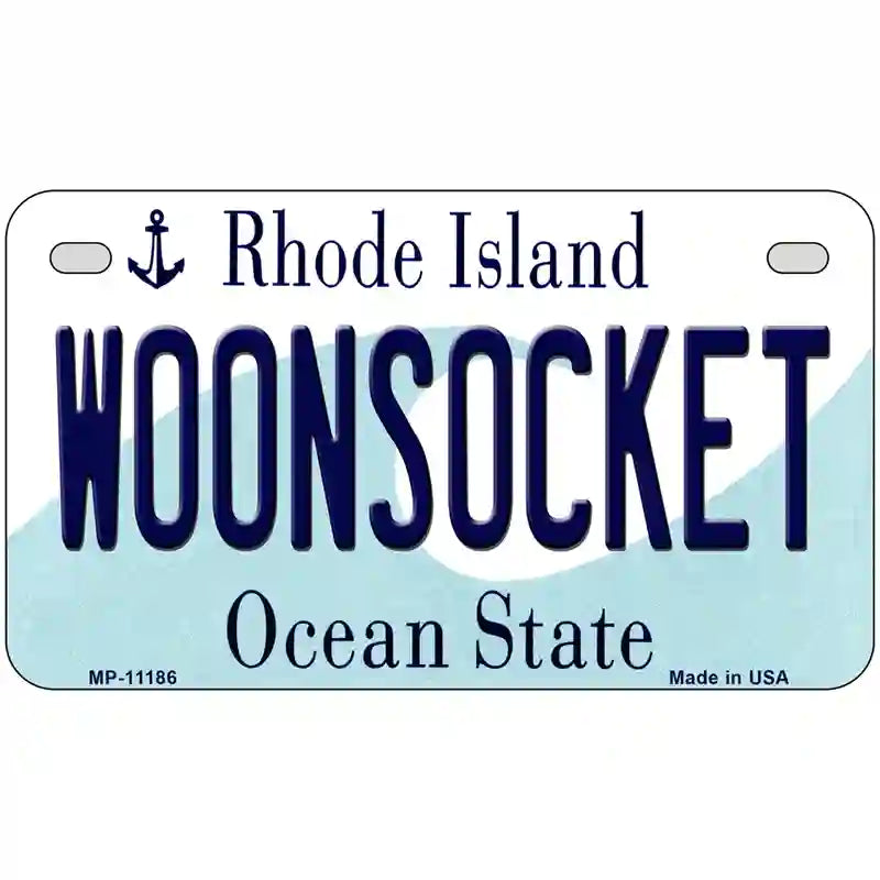 Woonsocket Rhode Island State License Plate Novelty License Plate 7" x 4" (MP)