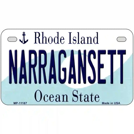 Narragansett Rhode Island State License Plate Novelty License Plate 7" x 4" (MP)