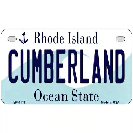 Cumberland Rhode Island State License Plate Novelty License Plate 7" x 4" (MP)