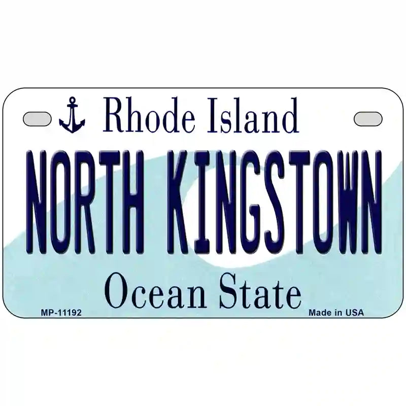 North Kingstown Rhode Island State License Plate Novelty License Plate 7" x 4" (MP)