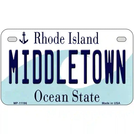 Middletown Rhode Island State License Plate Novelty License Plate 7" x 4" (MP)