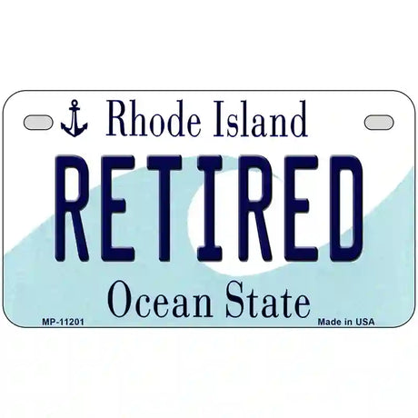 Retired Rhode Island State License Plate Novelty License Plate 7" x 4" (MP)