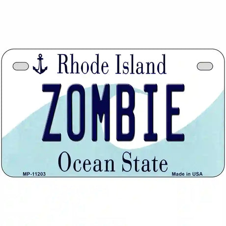 Zombie Rhode Island State License Plate Novelty License Plate 7" x 4" (MP)