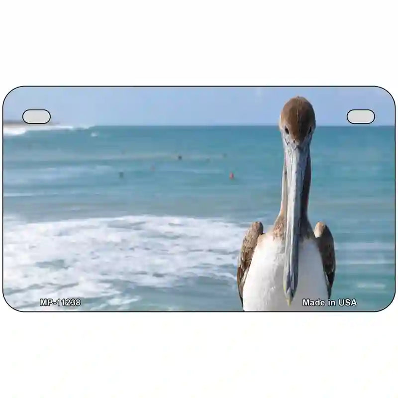 Pelican Ocean Novelty Metal License Plate 7" x 4" (MP)