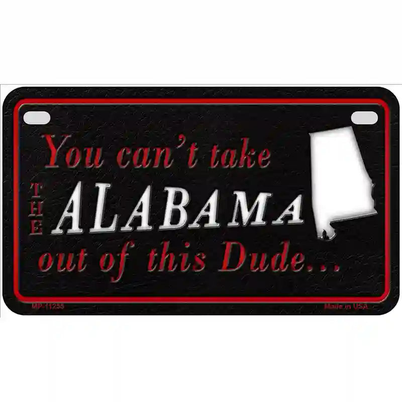 Alabama Dude Novelty Metal License Plate 7" x 4" (MP)