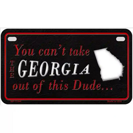 Georgia Dude Novelty Metal License Plate 7" x 4" (MP)