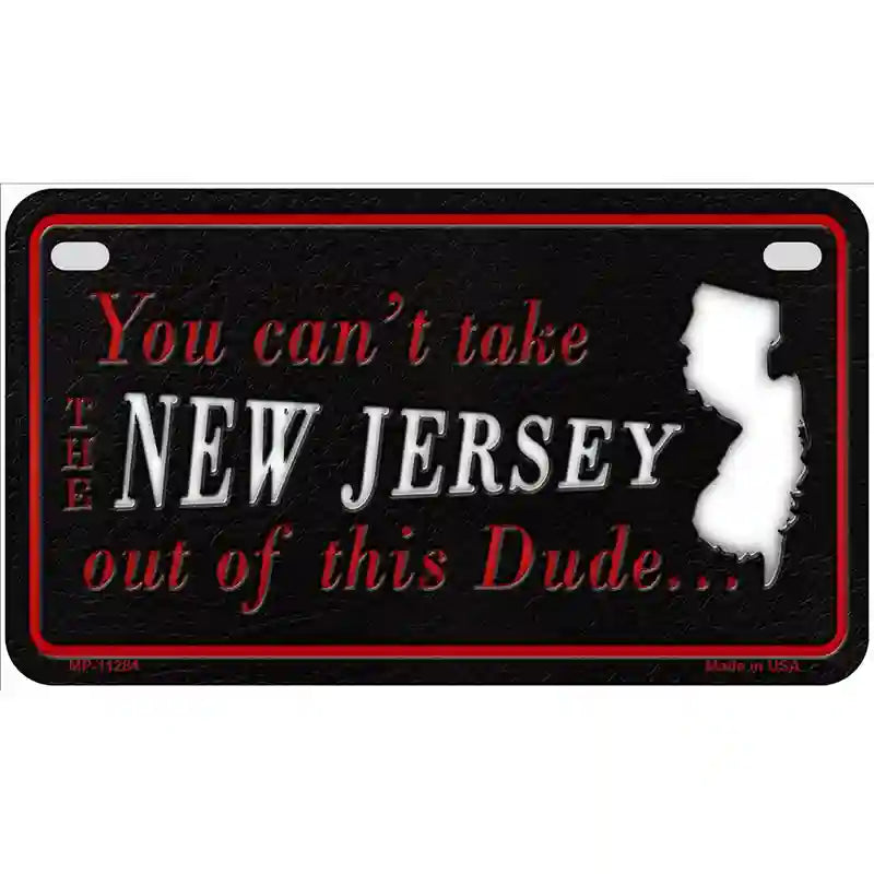 New Jersey Dude Novelty Metal License Plate 7" x 4" (MP)